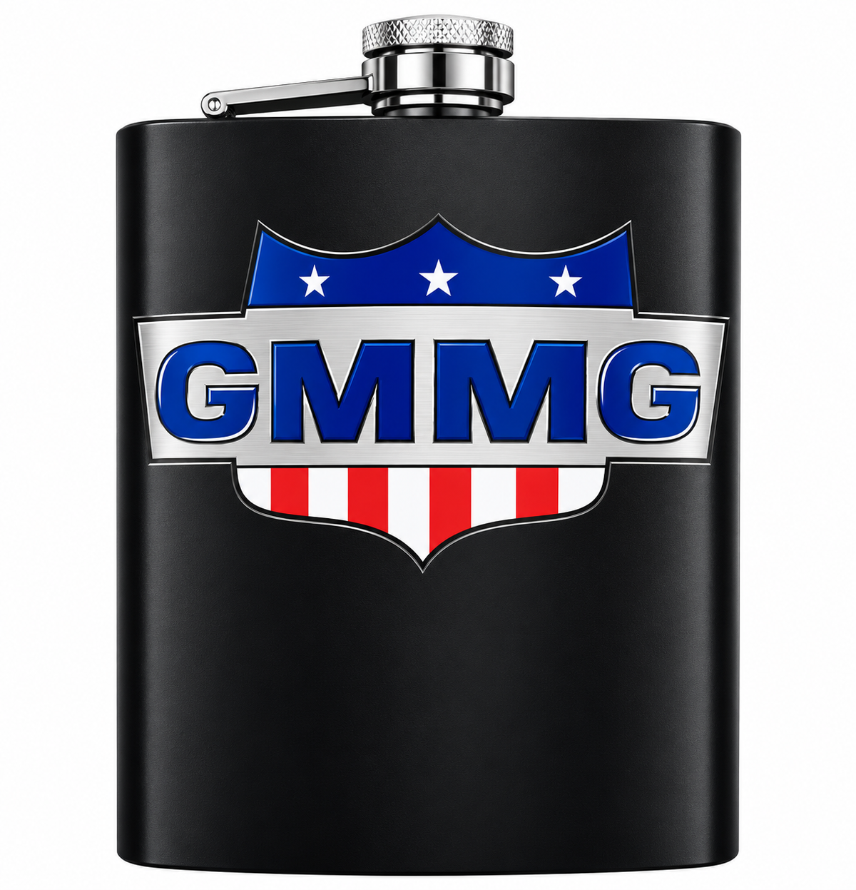 GMMG 8oz Hip Flask, Stainless Steel