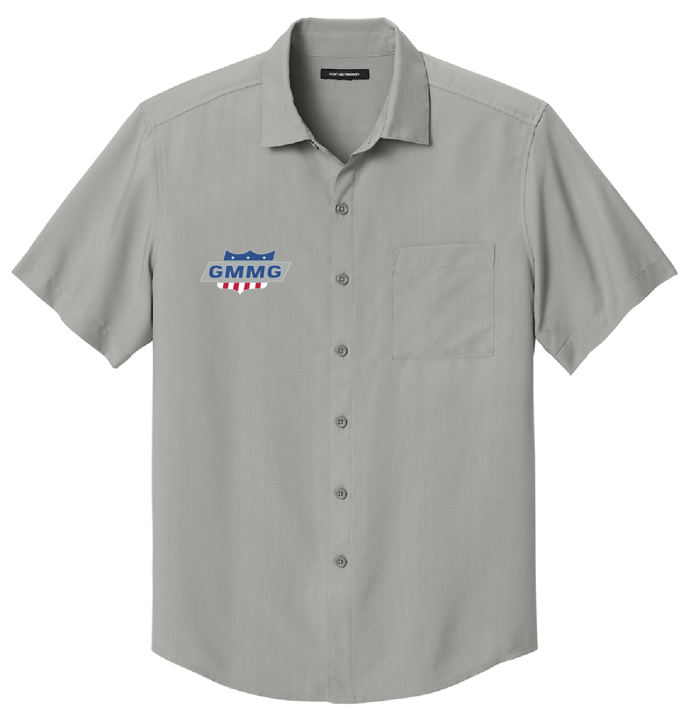 Official GMMG Branded Port Authority® Short Sleeve UV Dockside Shirt - Front Print Only